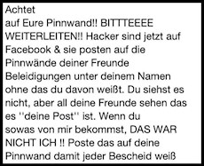 Hacker sind auf Facebook und posten in deinem Namen